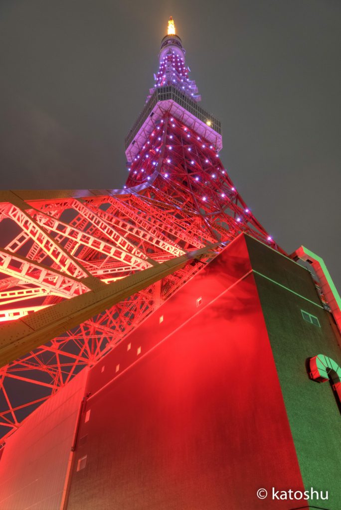 東京タワーあおり撮影HDR