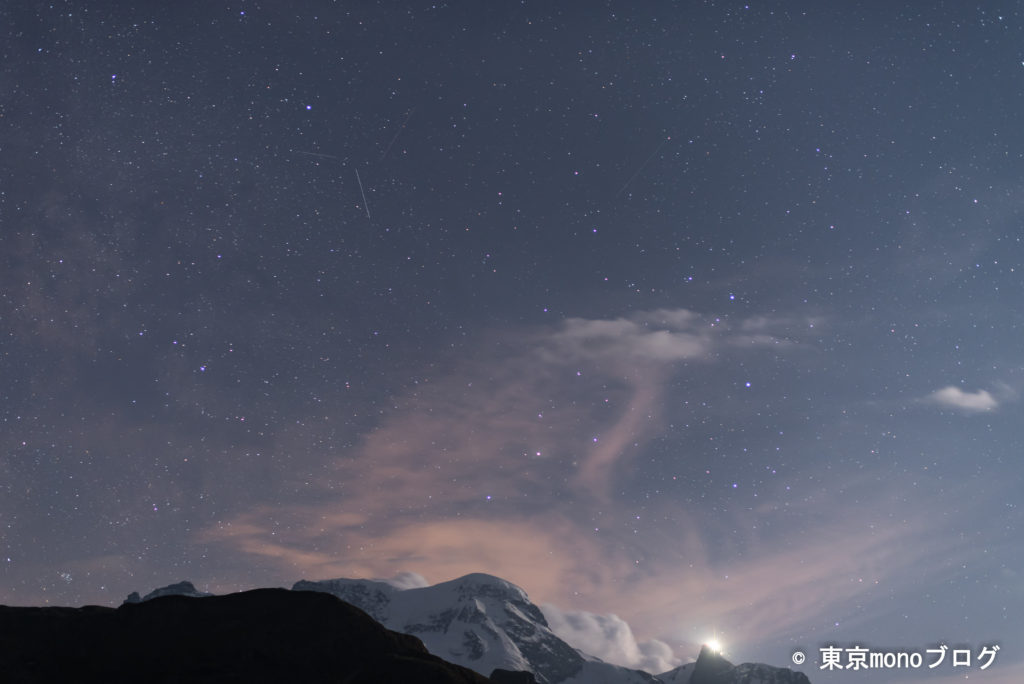 スネガ展望台からの星空写真
